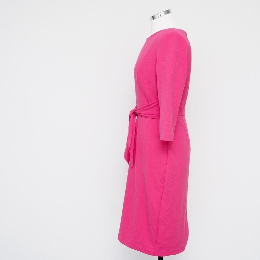 Adrianna Papell - Pink Knit Crepe Sheath Dress‎ - Picture 3 of 13